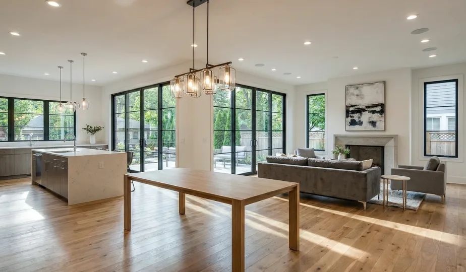 Interior remodel with updated finishes in Lake Oswego, Oregon