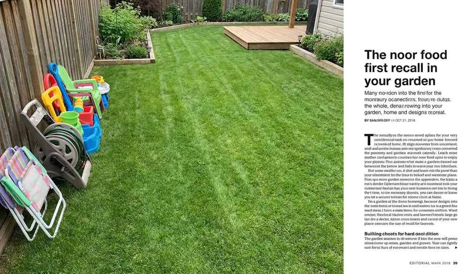 Yard cleared and ready for a lawn care visit in Portland, Oregon